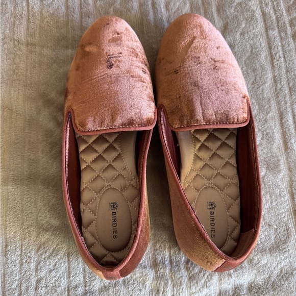 Birdies Women's Velvet Loafers - Rose Gold size 9 - Picture 1 of 15